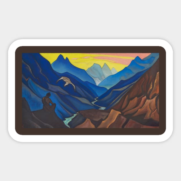 Command of Master by Nicholas Roerich Sticker by Star Scrunch